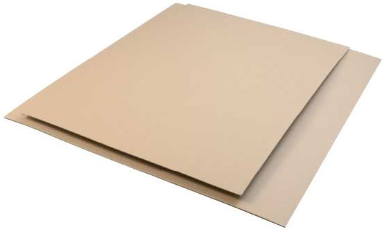 Plaque carton ondulé simple cannelure testliner - 780 x 1180 mm - lot de 500