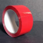 Bande Adhésive - Ruban Adhésif - Autocollant - Papier collant - couleur - 5-cm - 66-m - 350-e - rouge